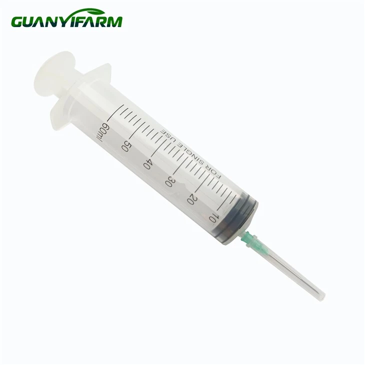 Sıcak Satış 60ml Tek Kullanımlık Veteriner Şırıngası